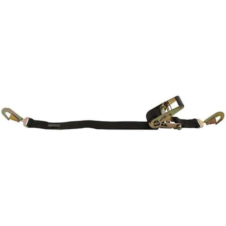 Vortex 2 in. x 8 ft. Ratcheting Tie Down Straps with Twisted Snap hook VO3070267